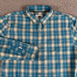 Arbor Collective Shirt Mens Medium Multi Color Plaid Button Up Long‎ Sleeve